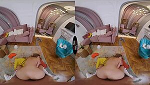 blonde with big tits and shaved pussy in pov taboo scene