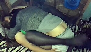 so, my girlfriend, this latina chick, begged me to record us banging missionary style on my phone.