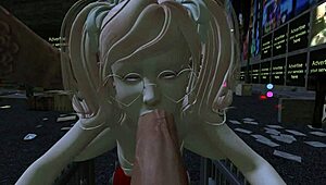 M35 in a 3D game with bondage and outdoor elements.