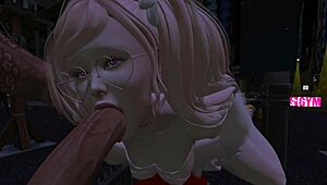 M35 in a 3D game with bondage and outdoor elements.