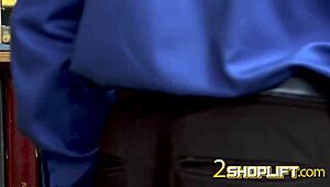 i'm redhead ella makin faces as officer drills my cunt doggystyle