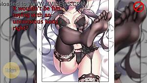 Kurumi's Feet Femdom Edging Hentai Jerk Off Instructions in Anime Contest