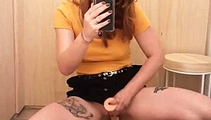 I’m jerking off in the dressing room now