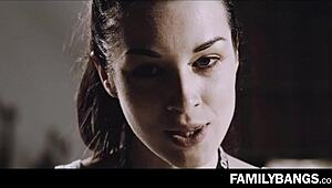 roller sis carmen caliente seduces amateur teen gia paige in sanitary with katrina jade. it gets wild.