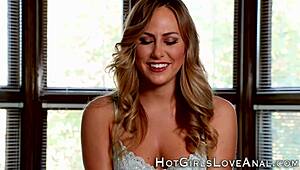 blonde lesbians discover first-time ass play with toys and masturbation