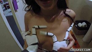 Teen Swallows Cum In Panties