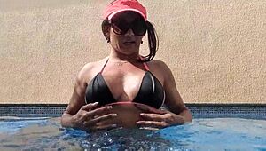 brunette latina experiences hotel creampie in amateur setting