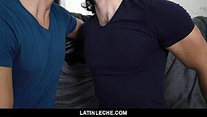 Two cock-hungry straight studs fucking for cash 💦