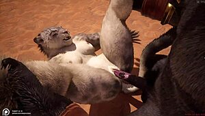 wild life furry hentai with intense anal action 😈