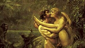 Vintage erotic animation with retro charm in classic cartoon style