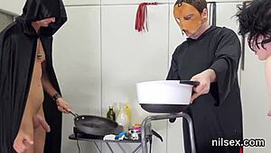 Feisty nympho brought to anal madhouse for awkward therapy