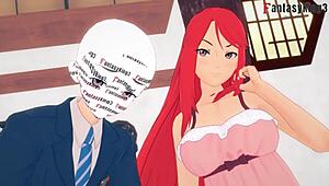 yo, check kushina uzumaki getting banged while sarada uchiha watches jealous