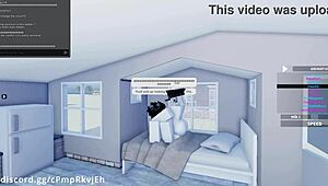 Hey, fucking my hot friend in roblox missionary style 😏