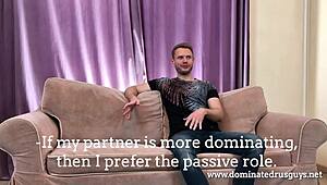 Russian Gay Casting Unveils Muscular Bodybuilder in Domination Scene
