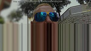 he negotiates a semi-public blow job then pounds her passionately