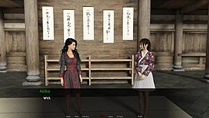 Let's Play Forbidden Dojo with Shaved Asian Pussy Action