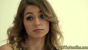 Real Stepdaughter Gets Mouthful of Cum