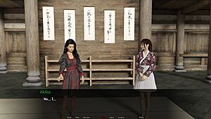 Let's Play Forbidden Dojo with Shaved Asian Pussy Action