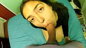 we fuck with love, horny petite brunette with big cock