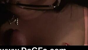 Intense ball sucking ebony blowjob in outdoor voyeur scene