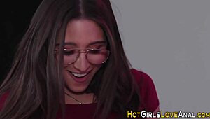 Lesbian Group Fingers Teen Ass in First Time Anal Fingering and Squirting Scene