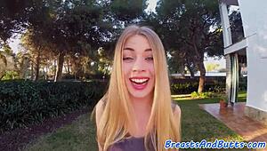 Watch this bigtit beauty get doggystyled outdoors – can you handle it?