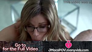 busty blonde milf feels so horny, craving to be bred by that big dick