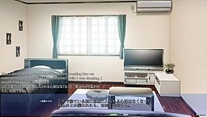 akumeru family explores the harem route in part three with characters sitting and riding in the story.