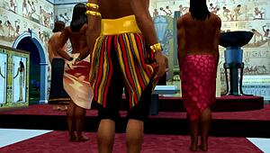 Wow, Sims 4 parody with Two Commandments brings wild Arab group action!