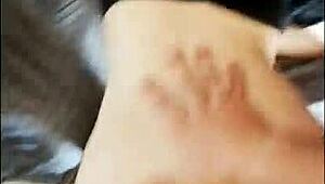 Tinder girl on our first date showed me her bedroom and her round ass which soon was covered in cum!