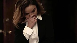 Real Estate Agent Chick Goes Rough to Seal the House Deal