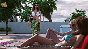 Wife and stepmother reveal big tits