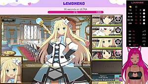 淫乱Neko VTuber在可爱galgame Evenicle浪叫