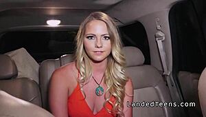 i can’t stop banging this blonde hitchhiker outdoors