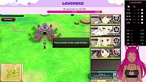 淫乱Neko VTuber在可爱galgame Evenicle浪叫