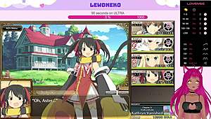 淫乱Neko VTuber在可爱galgame Evenicle浪叫