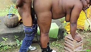 neighbor enjoys outdoor activity with me in suggestive way