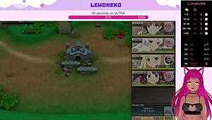 淫乱Neko VTuber在可爱galgame Evenicle浪叫