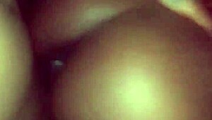 nymphofreak1 handles monster cock with bubble butt in ebony big black scene.