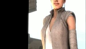 Rey auditions for 3D porn with old vibes