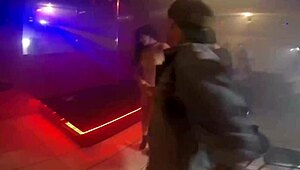 Feeling the thrill as my Latina friend performs a steamy interracial sex show at the swing house.