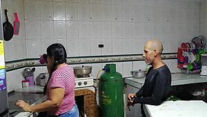 My husband's friend pounded me until I squirted, wild lesbian vibes.