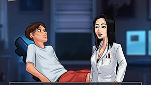 Summertime saga episode 110 with teacher and brunette