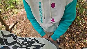 Pleeeeease, Don't Stop Now, Cum Inside Me While We're Outside in Public