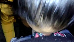 crazy city blowjob with deep throat on monster cock 😍