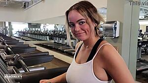 ADAM DANGER TV GYM PICK UP WITH HUGE NATURAL TITS ALEXIS