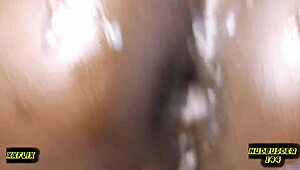 Amateur anal fucking with close-up creampie cumshots in POV.