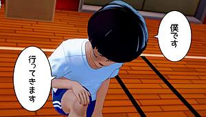 3D Hentai动画挑逗性感高中辣妹