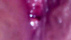 Sara's wet pussy hole desperately needs that cock for intense fucking