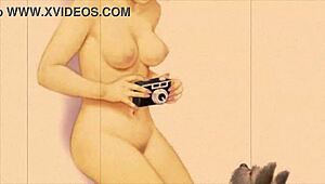 Vintage Erotic Drawings Tease with Retro Sensual Charm